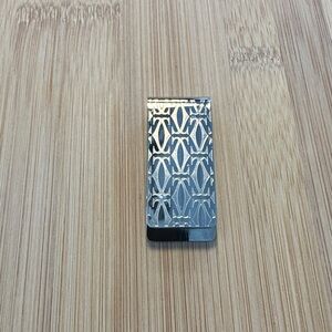 Cartier Authentic Silver Monogram Money Clip
